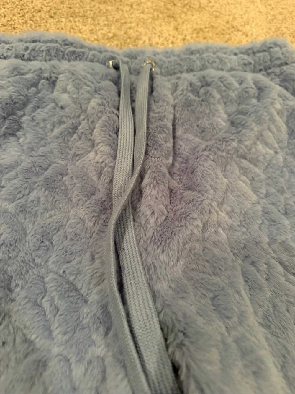 No Boundaries Plush Quilted Blue Pajama‎ Pants